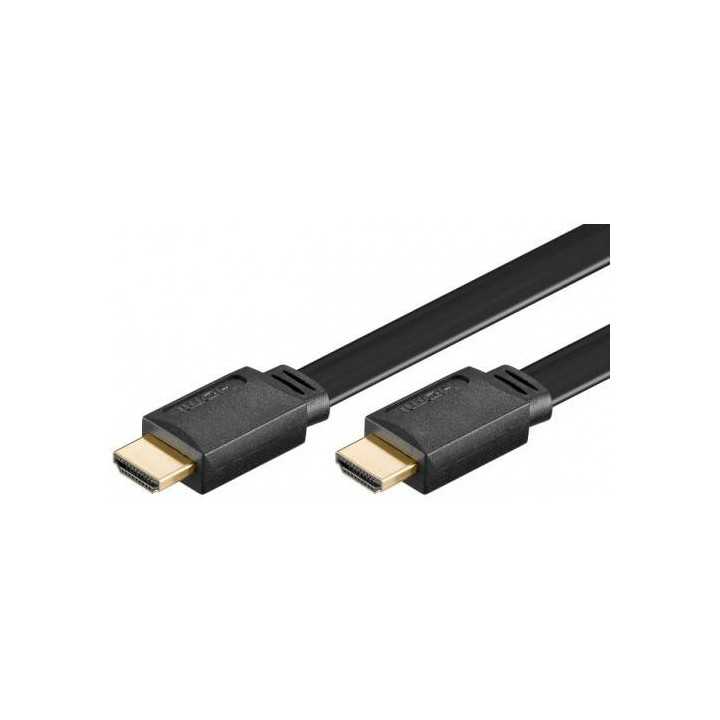 Cablu Hdmi plat 2m 1.4v Ethernet 3D Goobay