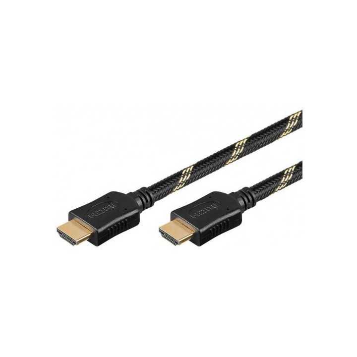 Cablu Hdmi 1.5m 2.0v Ethernet 3D manta bumbac Goobay