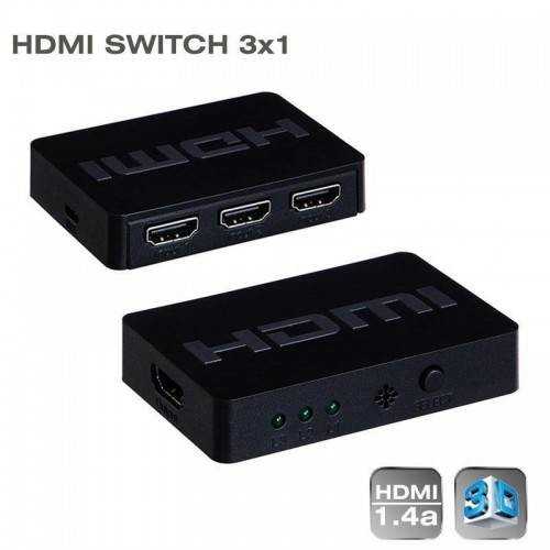 Switch 3 HDMI intrare la 1 HDMI iesire 3D telecomanda