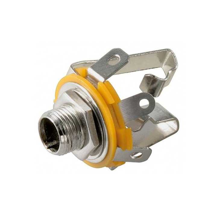 Mufa Jack 6.35 mm stereo mama metal panou Goobay