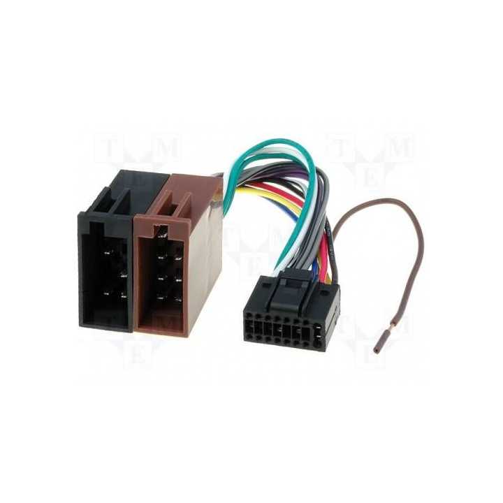 Cablu adaptor auto conector ISO la Kenwood 16 pini
