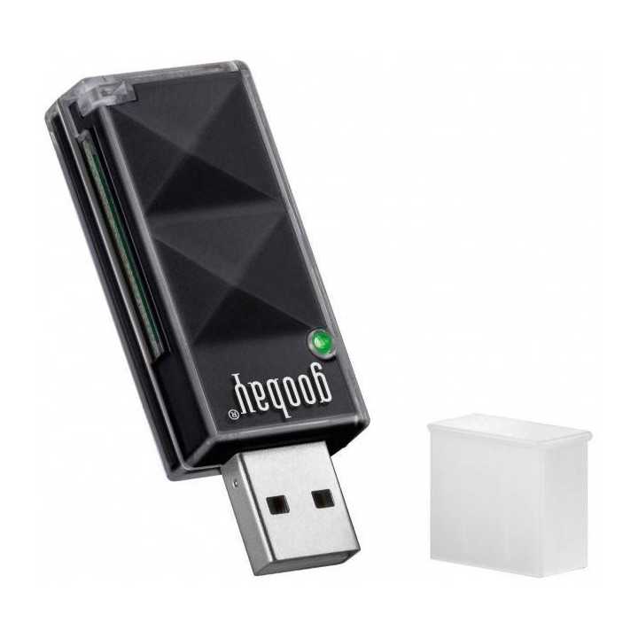 Cititor SD/SDHC extern negru Goobay
