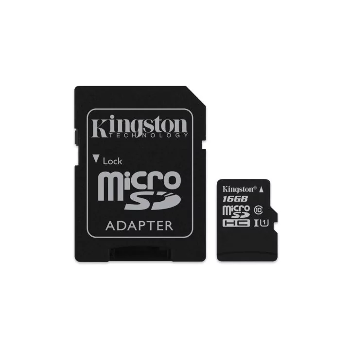 Card microSD 16GB Clasa 4 cu adaptor SD Kingston