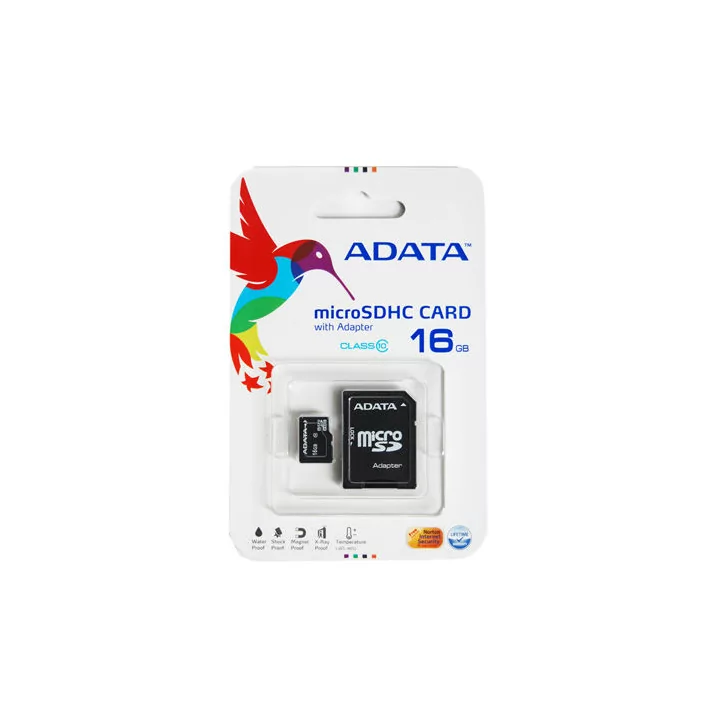Card microSD ADATA 16GB Clasa 10 cu adaptor SD