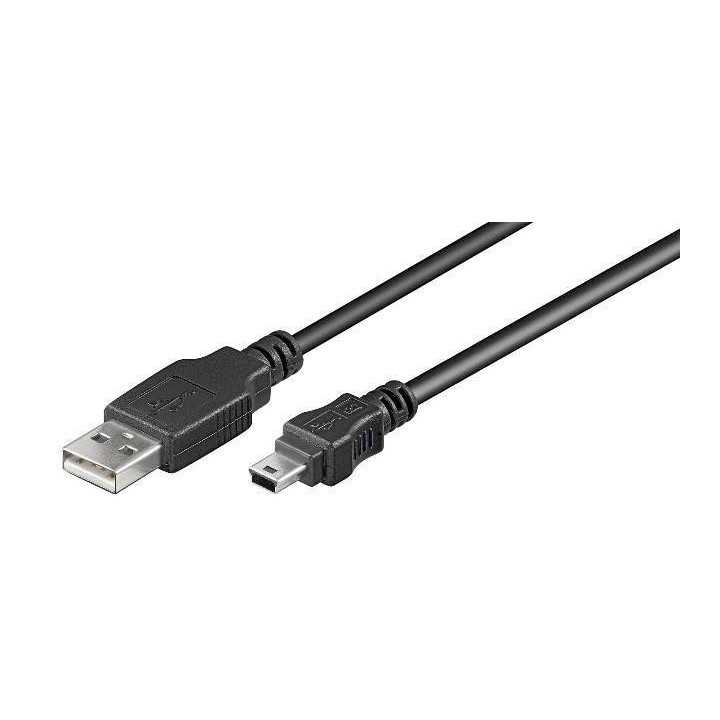 Cablu USB A la 5 pini mini USB 0.3m Goobay