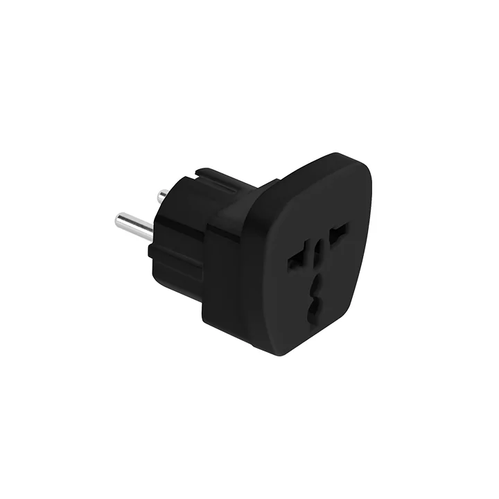 Adaptor tensiune universal 16A negru