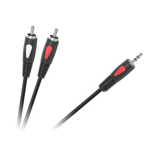 Cablu Jack 3.5 mm la 2x RCA 10m Eco-Line Cabletech