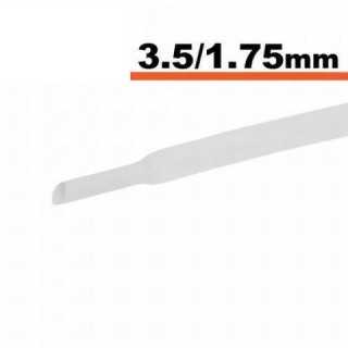 Tub termocontractibil alb 3.5mm/ 1.75mm 0.5m