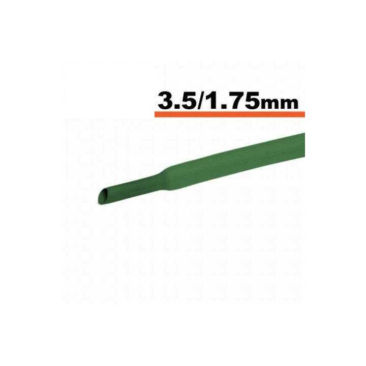 Tub termocontractibil verde 3mm/ 1.5mm 0.5m