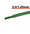 Tub termocontractibil verde 2.5 mm/ 1.25 mm 0.5m