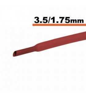 Tub termocontractibil rosu 3.5mm/ 1.75mm 0.5m