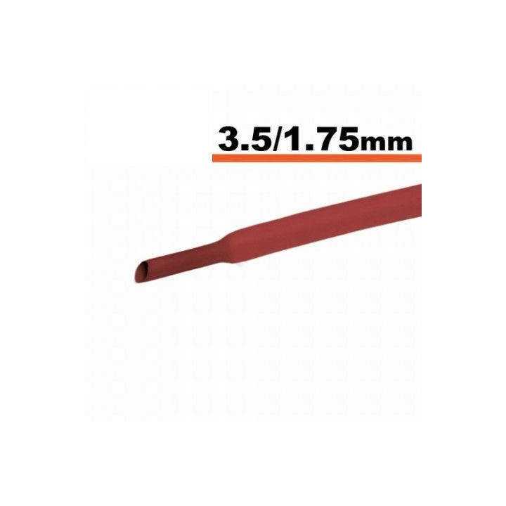 Tub termocontractibil rosu 3.5mm/ 1.75mm 0.5m