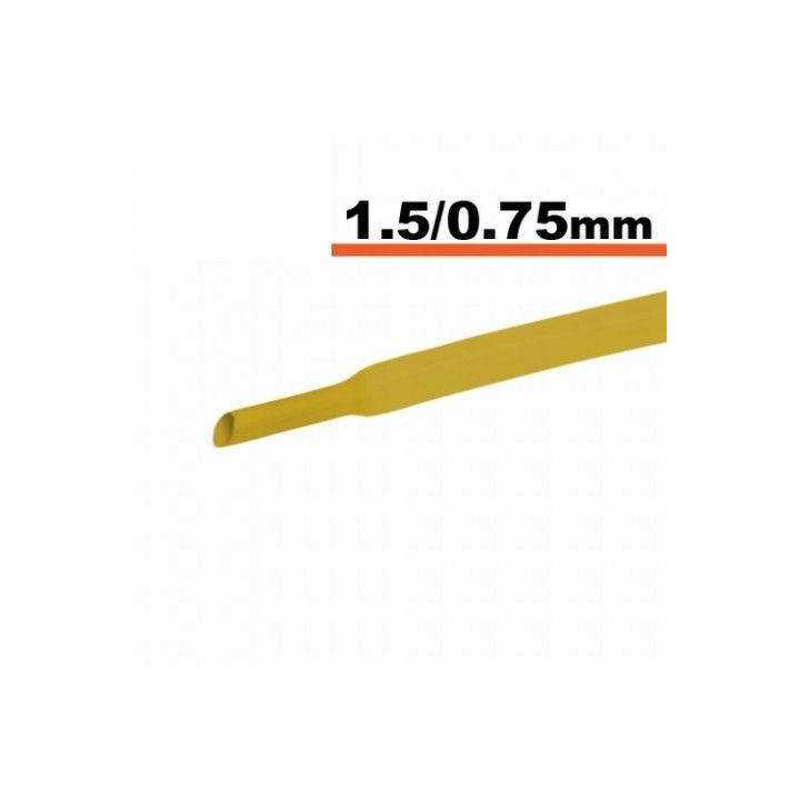Tub termocontractibil galben 1.5mm/ 0.75mm 0.5m