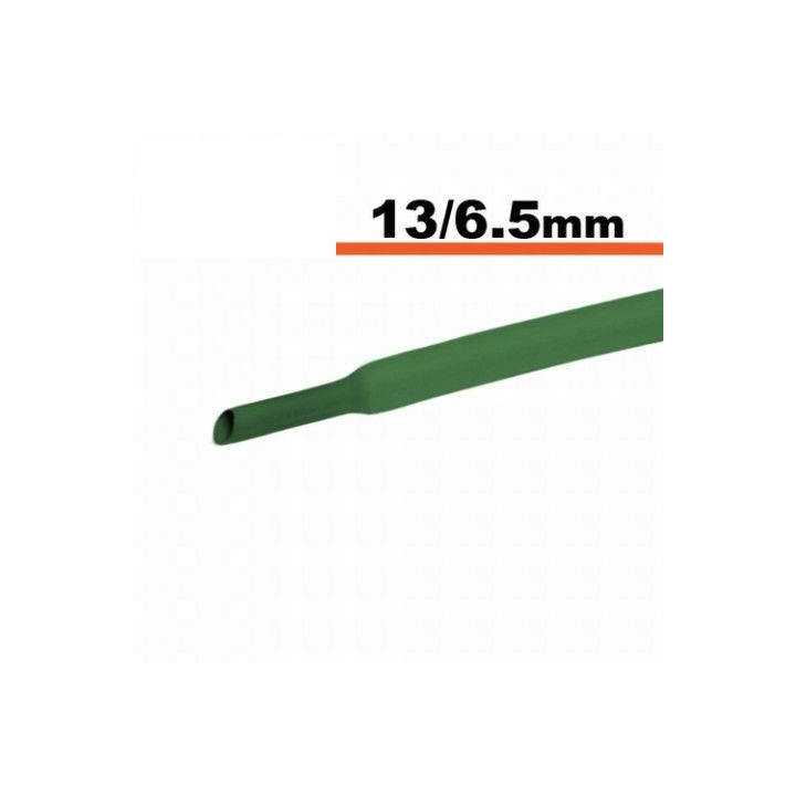 Tub termocontractibil verde 13mm/ 6.5mm 0.5m