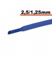 Tub termocontractibil albastru 2.5 mm/ 1.25mm 0.5m