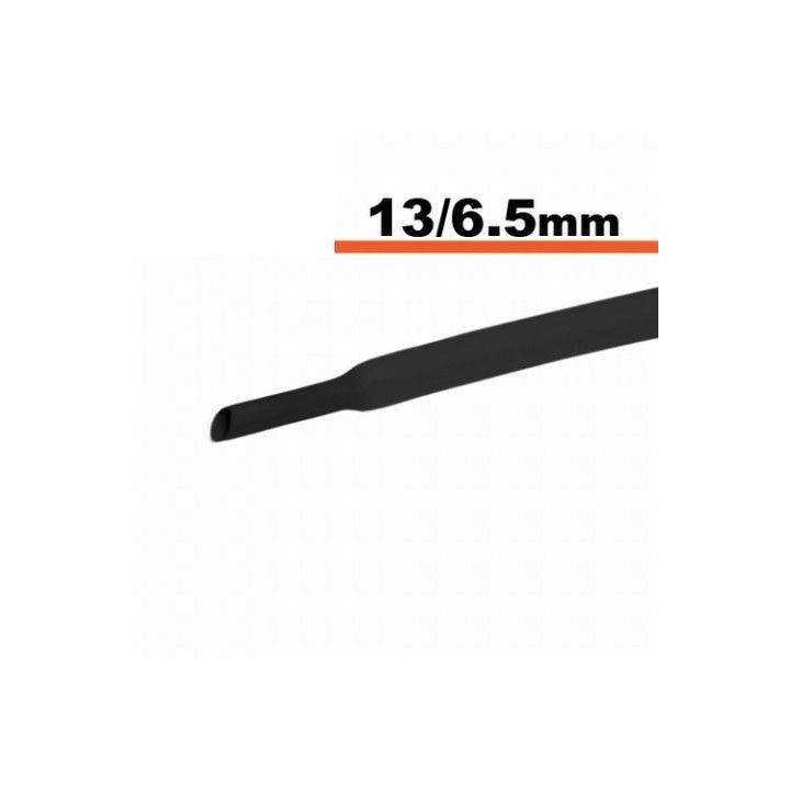 Tub termocontractibil negru 13mm/ 6.5mm 0.5m