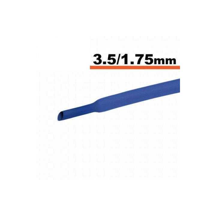 Tub termocontractibil albastru 3.5mm/ 1.75mm 0.5m