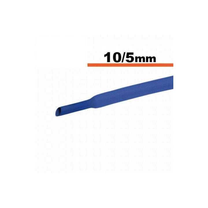 Tub termocontractibil albastru 10mm/ 5mm 0.5m