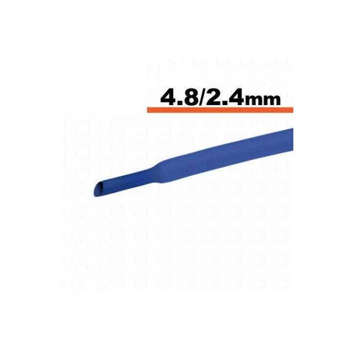 Tub termocontractibil albastru 4.8mm/ 2.4mm 0.5m