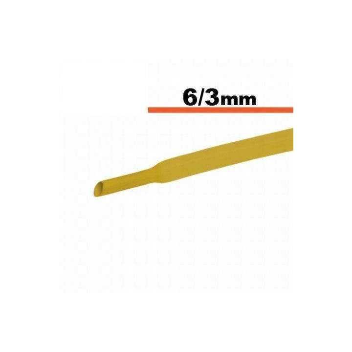 Tub termocontractibil galben 6mm/ 3mm 0.5m