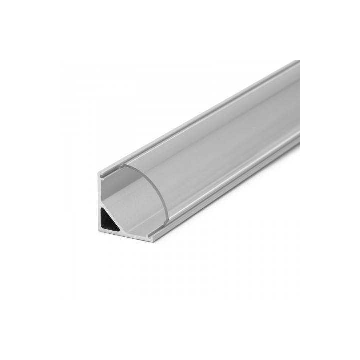 Profil din aluminiu pentru benzi LED 2000x16x16mm, rotunjit