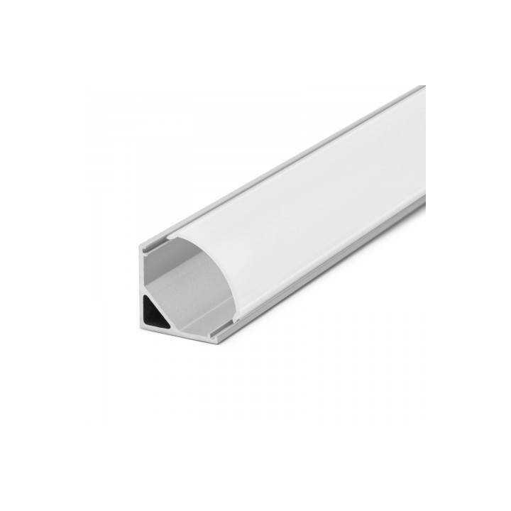 Profil din aluminiu pentru benzi LED 2000x16x16mm, rotunjit