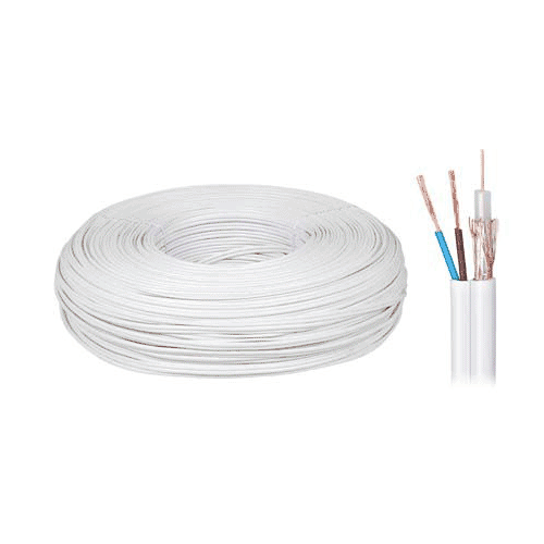 Cablu coaxial 75ohmi K-60 5.8mm cupru/cupru si alimentare 2x0.5mm cupru Cabletech KAB0547