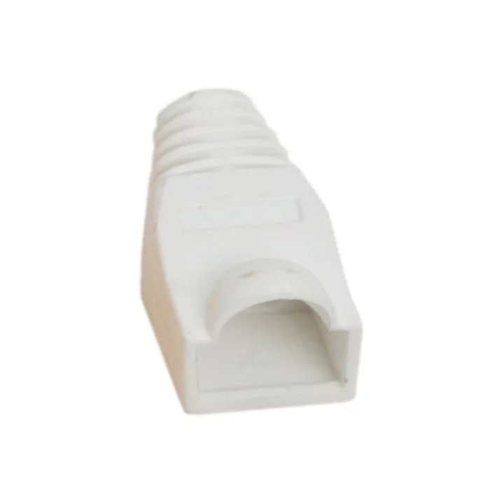 Protectie alba pentru cablu cu modular fisa 8P8C