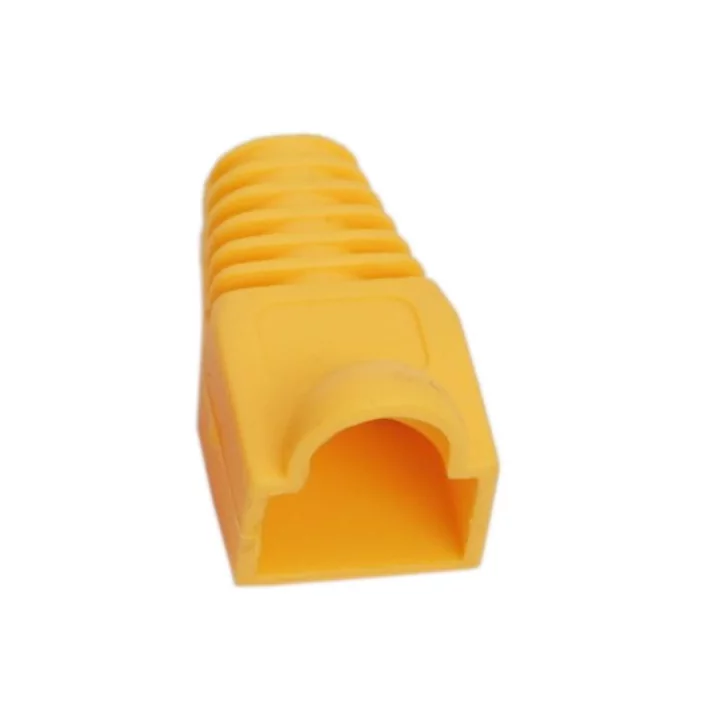 Protectie galbena pentru cablu cu modular fisa 8P8C