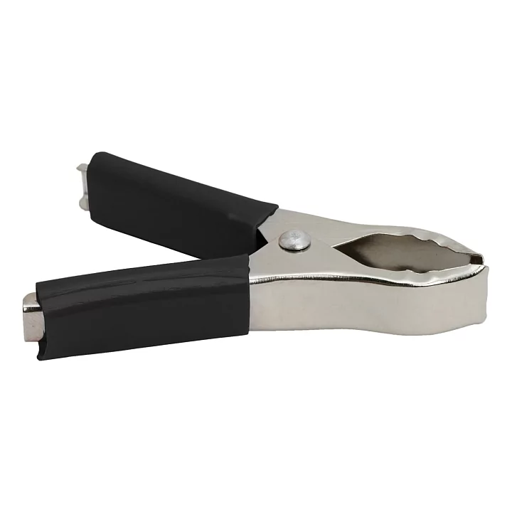 Clema crocodil extra-mare negru 30A 75mm