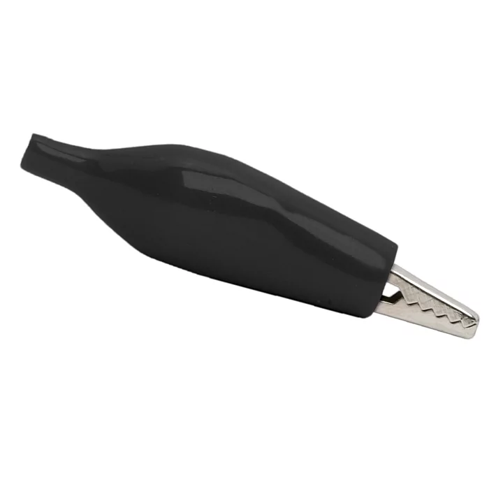 Clema crocodil mare negru 44mm 5A