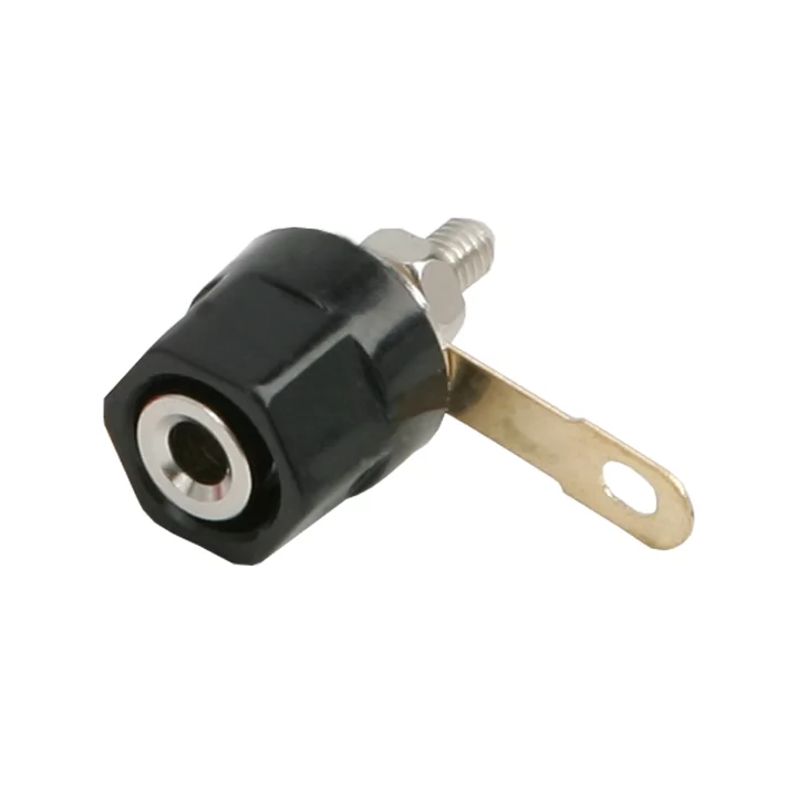 Mufa audio banana mama 4mm montabil executie din plastic negru