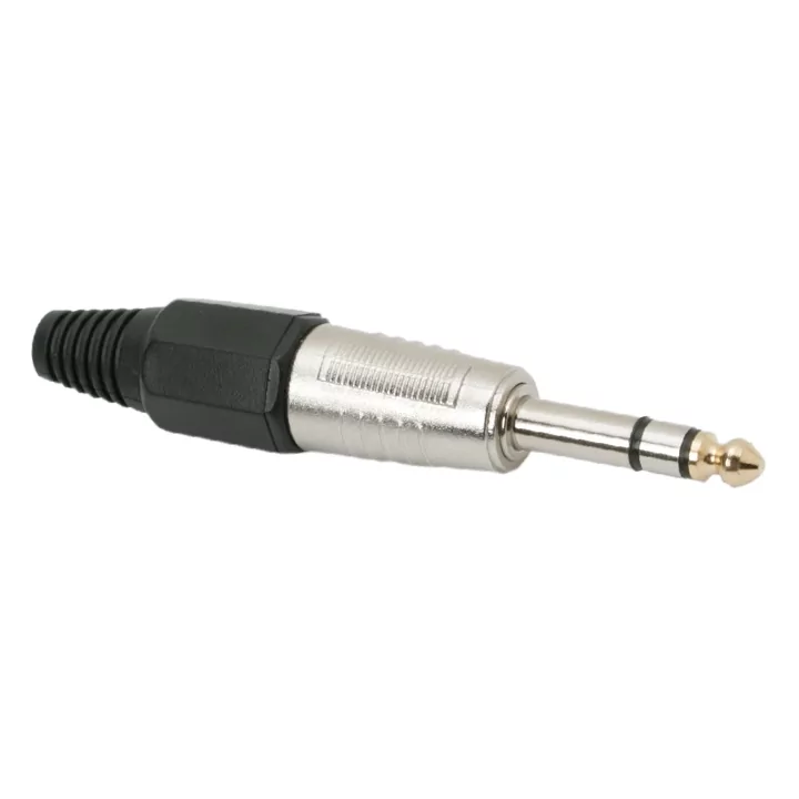 Mufa JACK executie ranforsat stereo 6.3 mm tata