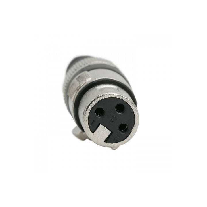 Solcu XLR 3 poli cu lipire cu fleaca de prindere protectie pentru cablu