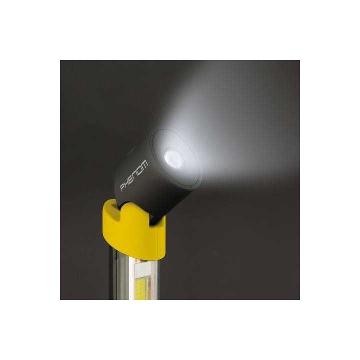 Lanterna service cu COB-LED telescopic si cu cap rabatabil Phenom