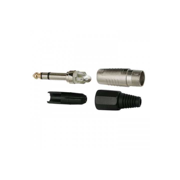 Mufa JACK executie ranforsat stereo 6.3 mm tata