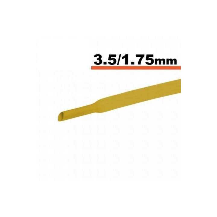 Tub termocontractibil galben 3.5mm/ 1.75mm 50cm