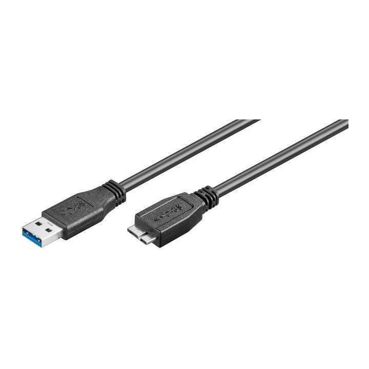 Cablu USB 3.0 1m A tata la micro USB triplu ecranat Goobay