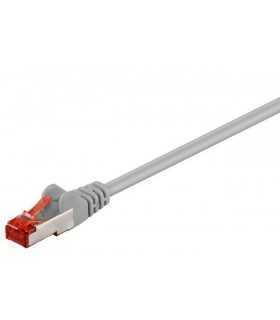 Cablu retea PiMF CAT6e SFTP 0.25m 2x RJ45 cupru ecranat gri Goobay