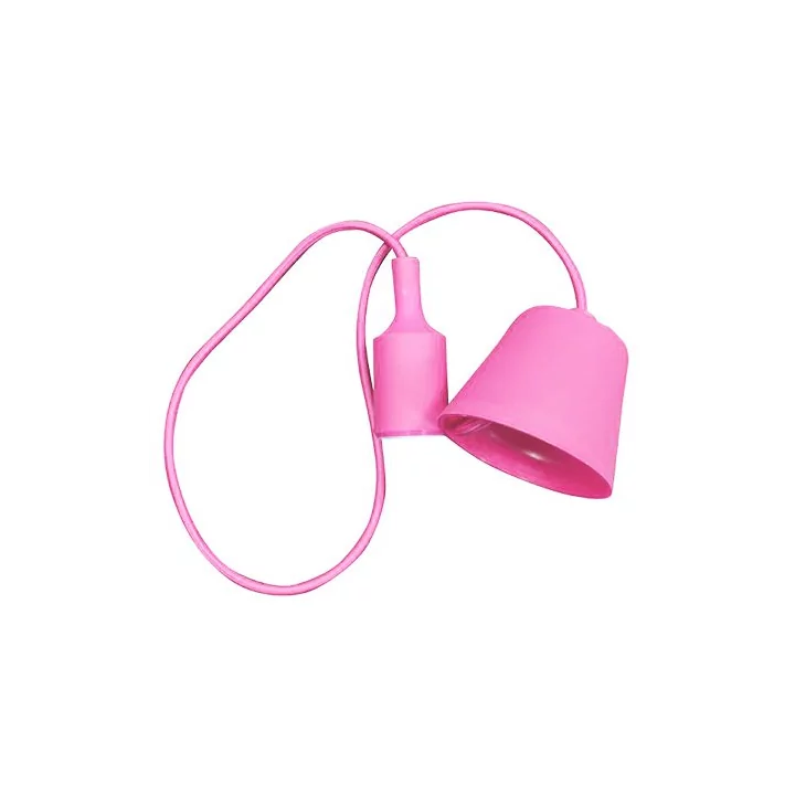 Pendul tavan roz E27 1m V-TAC