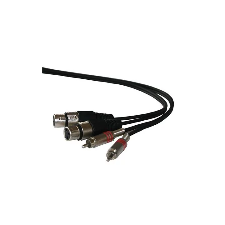 Cablu 2x RCA tata la 2x XLR mama 1.5m ibiza