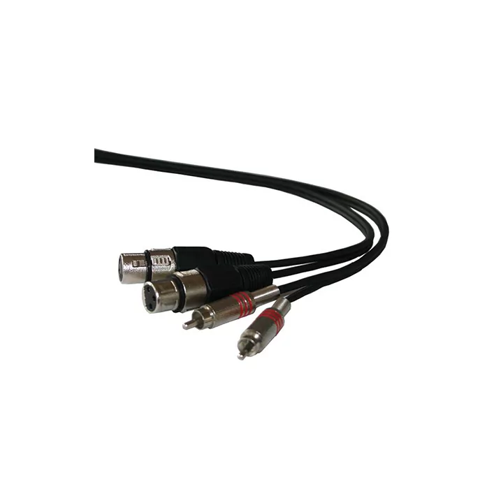 Cablu 2x RCA tata la 2x XLR mama 3m