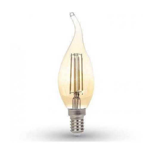 Bec LED E14 4W alb cald cu filament 2200K V-TAC