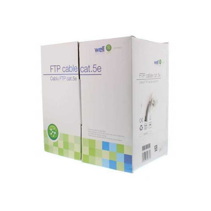 Cablu FTP CAT5e 8 fire din cupru 0.50mm Well