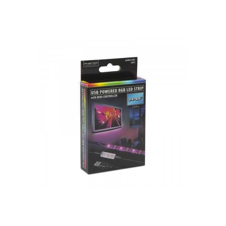 Banda LED iluminare fundal TV 24-60" RGB Phenom