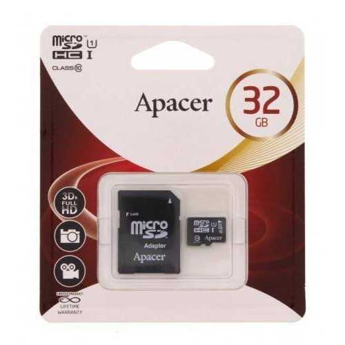Card microSDHC UHS-I 32GB Clasa 10 cu adaptor SD Apacer