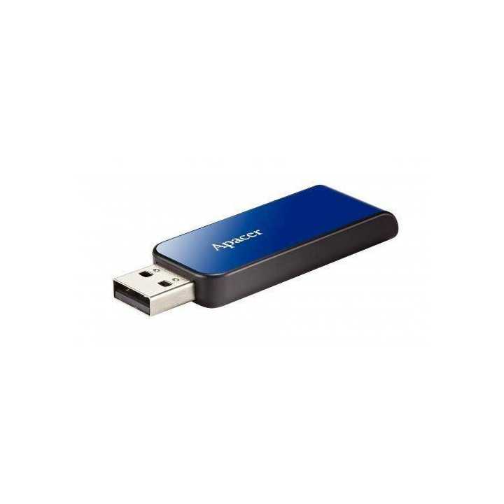 Memorie Flash Drive USB 2.0 8GB Apacer retractabil albastru
