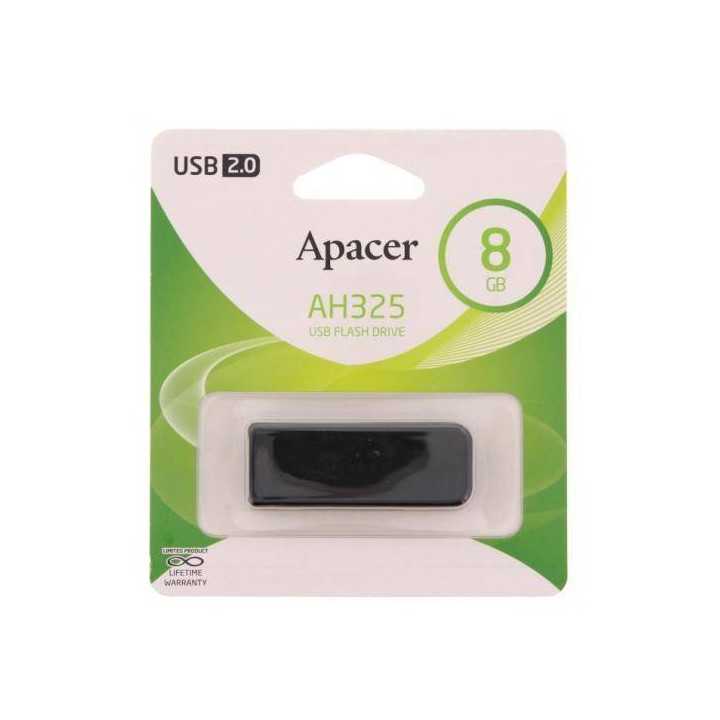 Memorie flash USB 2.0 8GB Apacer negru retractabil