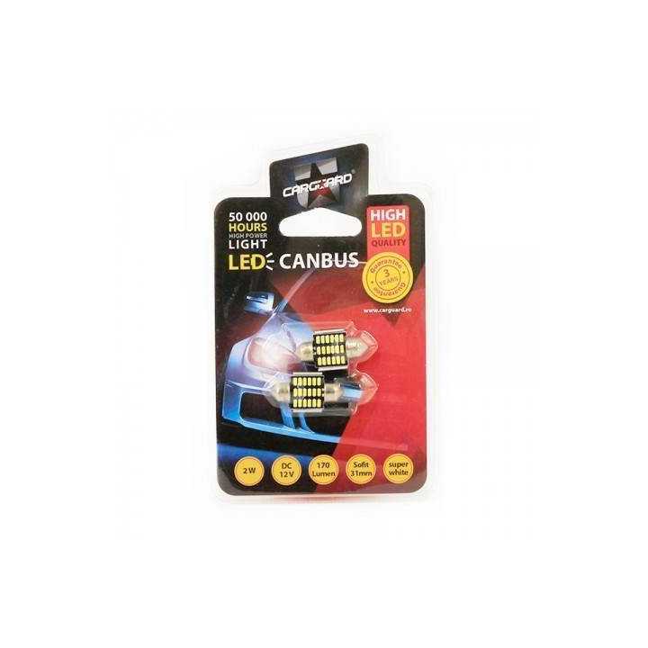 LED Sofit 31mm Canbus Plafoniera numar de inmatriculare 12V 2W 170lm CAN116 set 2buc Carguard