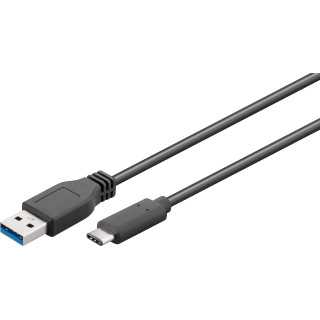 Cablu USB Type C 3.1 tata - USB 3.0 A tata 1m Goobay